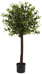 5411 Olive Artificial Standard Topiary Tree by Nearly Natural | 4 feet