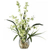1119-GR Green Oncidium Dancing Lady Silk in Water in 4 colors by Nearly Natural| 19"