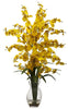 1294-YL Yellow Oncidium Dancing Lady Silk in Water in 4 colors by Nearly Natural| 25"