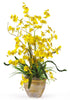 1005-YL Yellow Oncidium Dancing Lady Silk Orchid in 4 colors by Nearly Natural | 26"