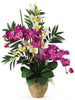 1071-OC Orchid & Cream Phalaenopsis Dendrobium Orchids in 5 colors by Nearly Natural | 29"