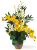 1071-YC Yellow & Cream Phalaenopsis Dendrobium Orchids in 5 colors by Nearly Natural | 29"