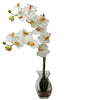 1295-CR Cream Silk Phalaenopsis in Water in 8 colors by Nearly Natural | 24 inches
