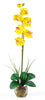 1104-YL Yellow Silk Phalaenopsis in Water in 8 colors by Nearly Natural | 27 inches