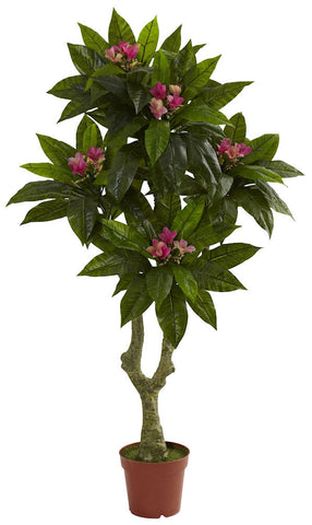 5394 Plumeria Indoor Outdoor Artificial Tree by Nearly Natural | 5 feet