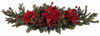 4917 Poinsettia & Berry Holiday Centerpiece by Nearly Natural | 36 inches