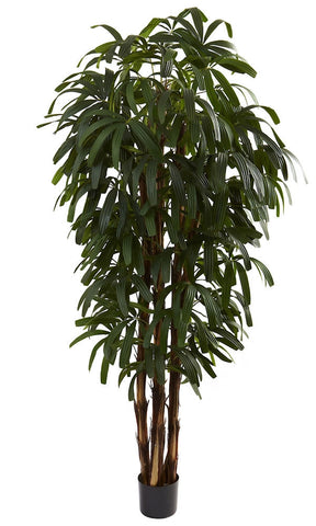 5404 Rhapis Palm Artificial Tree with Planter by Nearly Natural | 6 feet