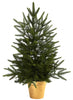 5370 Silk Christmas Tree w/Planter & Lights by Nearly Natural | 30 inches