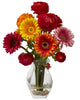 1298-AS Assorted Gerber Daisy Ranunculus in Water in 2 colors by Nearly Natural | 15"