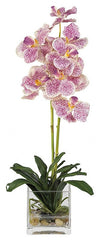 4638-PP Vanda Silk Orchid in Water with Vase by Nearly Natural | 21 inches