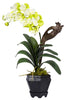 1252-WH White Vanda Silk Orchid Plant in 3 colors by Nearly Natural | 24 inches