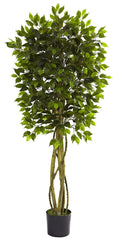 5380 Weeping Fig Ficus Indoor Outdoor Tree by Nearly Natural | 5.5 feet