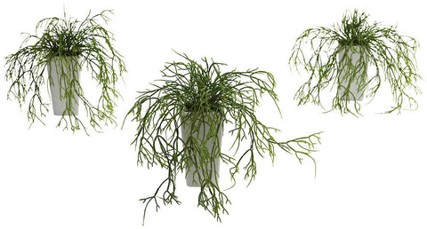 4973-S3 Wild Grass Set of 3 Silk Plants by Nearly Natural | 10.5 inches