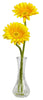 1248-A1 Silk Gerber Daisy A1 S/3 in Water in 2 colors by Nearly Natural | 13"