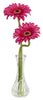 1248-A2 Silk Gerber Daisy A2 S/3 in Water in 2 colors by Nearly Natural | 13"