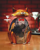 DBF0173 Cheers the Martini Cat Small Hand Painted Metal Figurine Table Fan by Deco Breeze