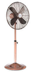 DBF0209 Copper 16 inch Adjustable Oscillating Pedestal Floor Fan by Deco Breeze