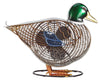 DBF0254 Mallard Duck Hand Painted Metal Figurine Table Fan by Deco Breeze