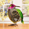 DBF0261 Hummingbird Small Hand Painted Metal Figurine Table Fan by Deco Breeze