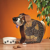 DBF0264 Doggie the Dog Small Hand Painted Metal Figurine Table Fan by Deco Breeze