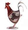 DBF0360 Rooster Hand Painted Metal Figurine Table Fan by Deco Breeze