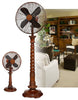 DBF0426 Raleigh 16 inch Decorative Oscillating Standing Floor Fan by Deco Breeze