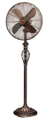 DBF0502 Prestige Rustica 16 inch Decorative Oscillating Standing Floor Fan by Deco Breeze