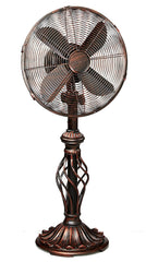 DBF0503 Prestige Rustica 12 inch Decorative Oscillating Table Fan by Deco Breeze