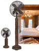 DBF0609 Fir Bark 16 inch Decorative Oscillating Standing Floor Fan by Deco Breeze