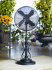 DBF0624 Ebony 18 inch Metal Oscillating Outdoor Patio Fan by Deco Breeze