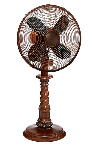 DBF0761 Raleigh 10 inch Decorative Oscillating Table Desk Fan by Deco Breeze
