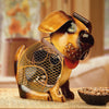 DBF2010 Country Dog Small Hand Painted Metal Figurine Table Fan by Deco Breeze