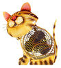 DBF2011 Country Cat Small Hand Painted Metal Figurine Table Fan by Deco Breeze
