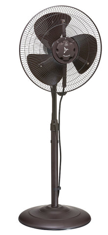 DBF5843 Stanton 16 inch Metal Oscillating Outdoor Patio Misting Fan by Deco Breeze