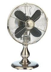 DBF6123 Stainless 10 inch Metal Oscillating Table Desk Fan by Deco Breeze