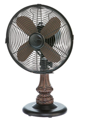 DBF6124 Harrison 10 inch Decorative Oscillating Table Desk Fan by Deco Breeze