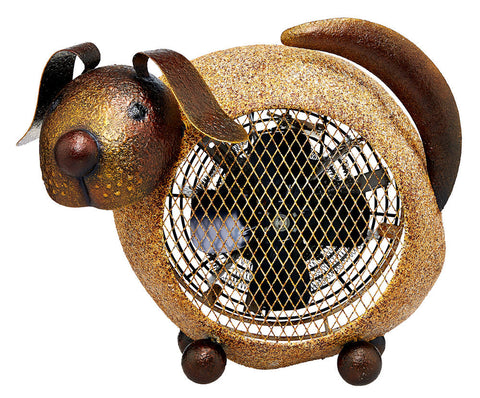 DBH5422 Dog Small Hand Painted Metal Heater Fan by Deco Breeze