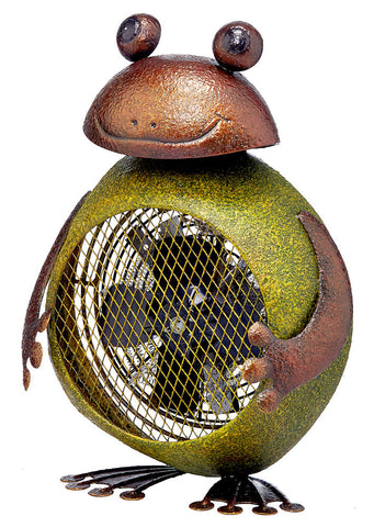 DBH5423 Frog Small Hand Painted Metal Heater Fan by Deco Breeze