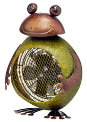DBH5423 Frog Small Hand Painted Metal Heater Fan by Deco Breeze