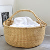 gh44 Natural Extra Large Bolga Open Storage Floor Laundry Basket | Ghana Fair Trade by Swahili Imports