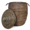sen11g Black Large Traditional Laundry Hamper Storage Basket | Senegal Fair Trade by Swahili Imports