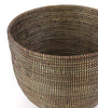 sen57g Black Set of 2 Open Nesting Deep Bowl Storage Baskets | Senegal Fair Trade by Swahili Imports