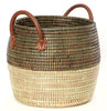 sen74g Brown & Beige Mixed Pattern Set of 3 Nesting Storage Baskets | Senegal Fair Trade by Swahili Imports