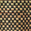 sen84g Black Checkerboard Medium Peace Corps Lidded Hamper Basket | Senegal Fair Trade by Swahili Imports